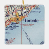 Toronto Vintag Map Keramikornament (Vorderseite)