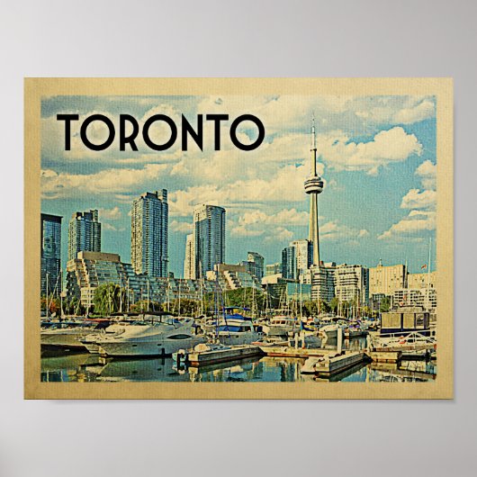 Toronto Vintage Travel Poster (Vorne)