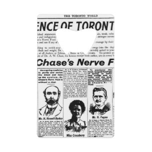 Toronto - Vintage Zeitung Geldbeutel Flaschenöffner