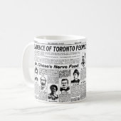 Toronto - Vintage Zeitung Kaffeetasse (Vorderseite Links)