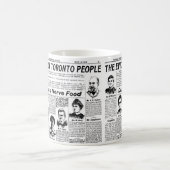 Toronto - Vintage Zeitung Kaffeetasse (Mittel)
