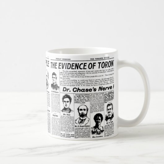 Toronto - Vintage Zeitung Kaffeetasse (Rechts)