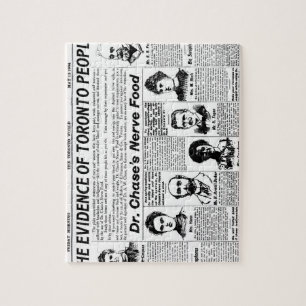 Toronto - Vintage Zeitung Puzzle