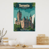 Toronto: Vintages Casa Loma Poster (Küche)
