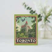 Toronto: Vintages Casa Loma Postkarte (Stehend Vorderseite)