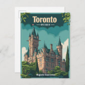 Toronto: Vintages Casa Loma Postkarte (Vorne/Hinten)