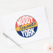 Toronto Vintages Etikett Runder Aufkleber (Umschlag)