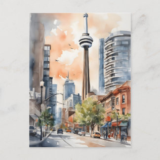 Toronto Wasserfarbenkunst Postkarte