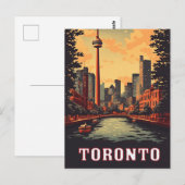 Toronto-Wasserfront und CN-Tower-Skyline Postkarte (Vorne/Hinten)
