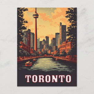Toronto-Wasserfront und CN-Tower-Skyline Postkarte