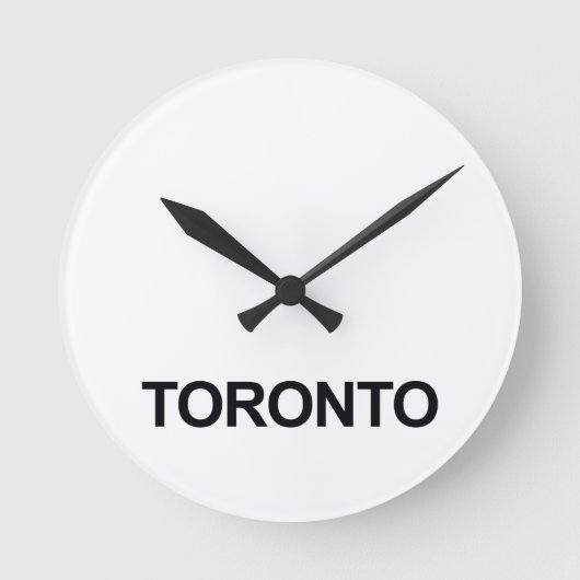 TORONTO WELTWEIT TIMEZONE CLOCK SET RUNDE WANDUHR (Vorderseite)