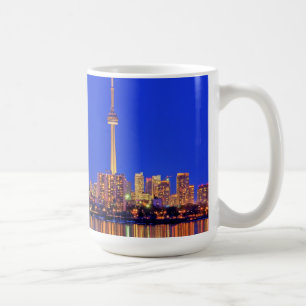 Torontoer Stadtsilhouette bei Nacht Kaffeetasse