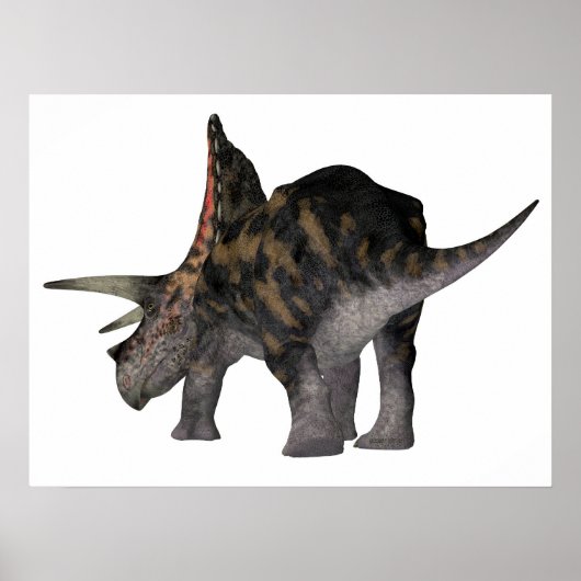Torosaurus Dinosaur-Schwanz Poster (Vorne)