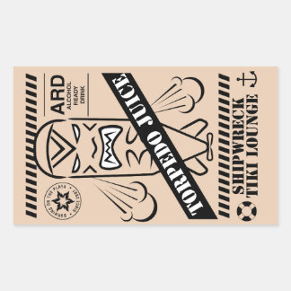 Torpedo-Juice-Aufkleber Rechteckiger Aufkleber