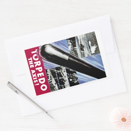 Torpedo Rechteckiger Aufkleber (Umschlag)