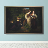 Torquato Tasso und die beiden Leonores Leinwanddruck (Insitu (Holzboden))