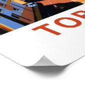 Torquay Devon Travel Print Poster (Ecke)