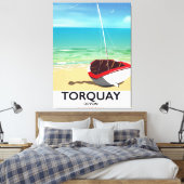 Torquay Devon Vintages Reiseplakat Leinwanddruck (Insitu (Schlafzimmer))