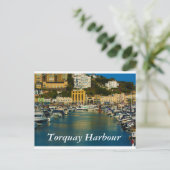 Torquay Harbor Postkarte (Stehend Vorderseite)
