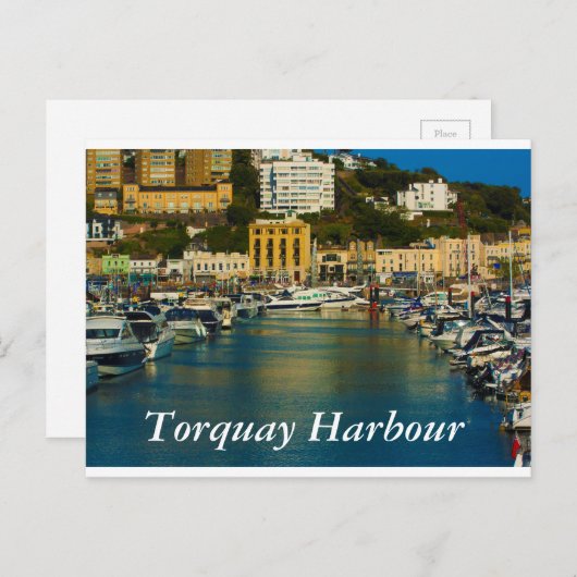 Torquay Harbor Postkarte (Vorne/Hinten)