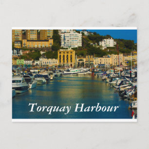 Torquay Harbor Postkarte