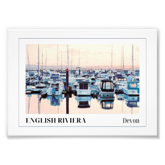 Torquay Marina, Englische Riviera, Devon Fotodruck (Vorne)