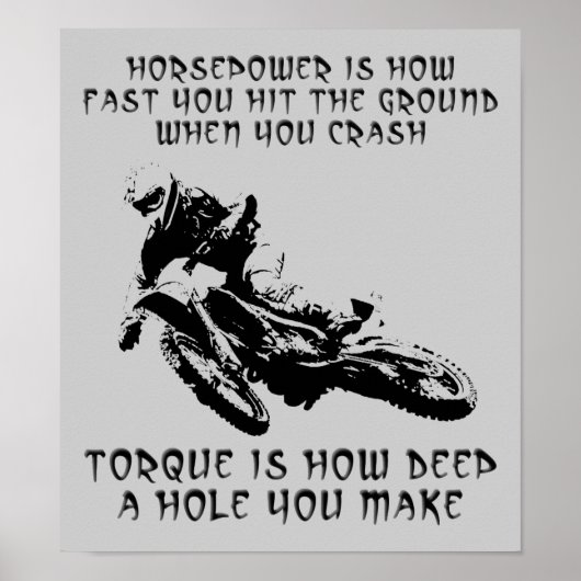 Torque Hole Dirt Biketour Poster (Vorne)