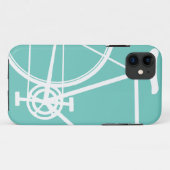 Torquoise abstrakter Fahrrad iPhone 5 Fall Case-Mate iPhone Hülle (Rückseite (Horizontal))