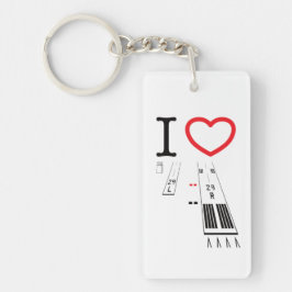 Torrance Airport Runways 29L / 29R - 11L / 11R Schlüsselanhänger