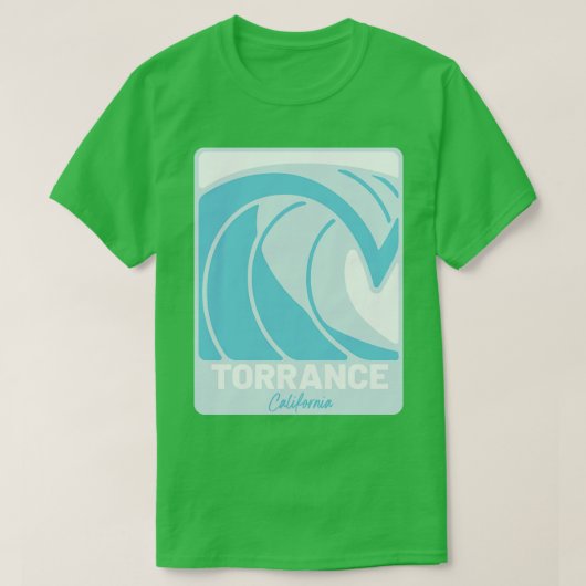Torrance Beach California Pacific Ocean CA Crashin T-Shirt (Design vorne)