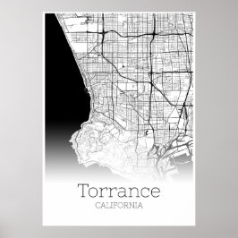 Torrance Map - Kalifornien - City Map Poster