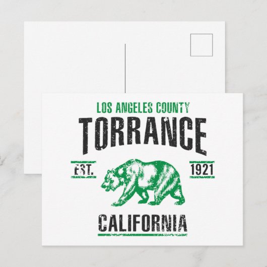 Torrance Postkarte (Vorne/Hinten)
