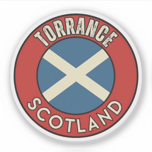 Torrance, Schottland Aufkleber (Vorderseite)