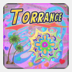 Torrance True Progress-Aufkleber Quadratischer Aufkleber
