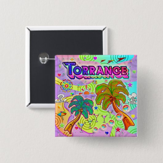 Torrance Urlaub Ziel Button (Vorne & Hinten)