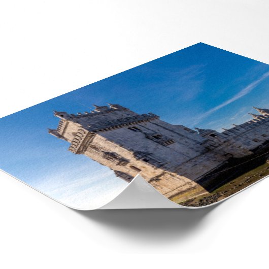 Torre de Belem in Lisbon Poster (Ecke)