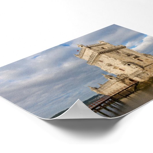 Torre de Belem in Lisbon Poster (Ecke)