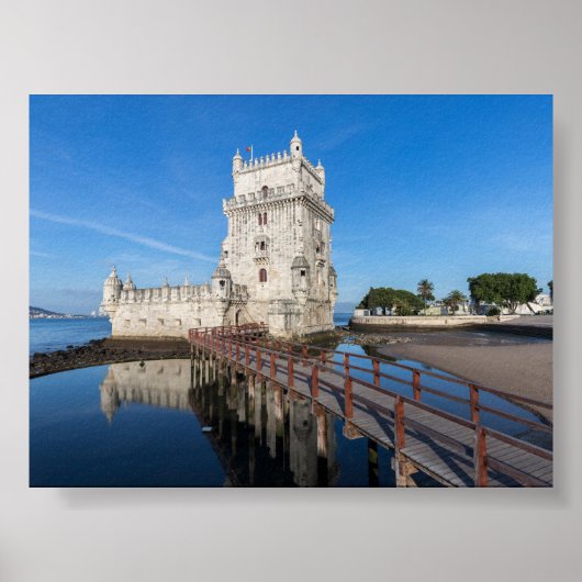 Torre de Belem in Lissabon Poster (Vorne)