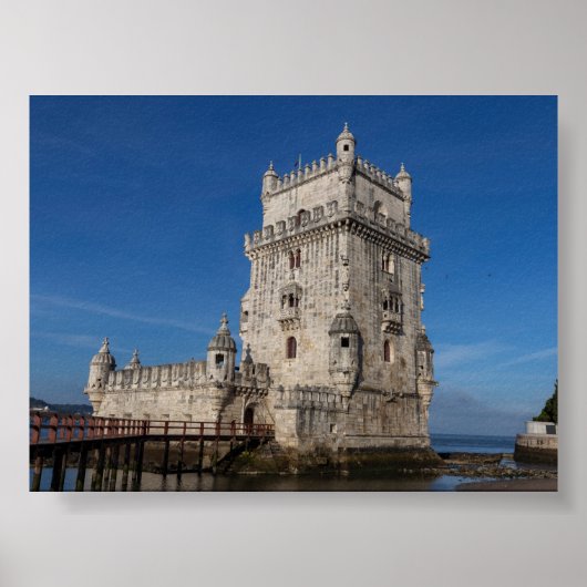 Torre de Belem in Lissabon Poster (Vorne)