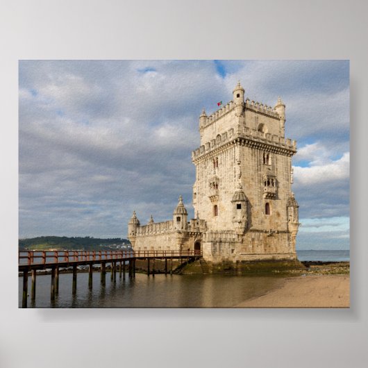 Torre de Belém in Lissabon Poster (Vorne)