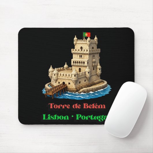 Torre De Belem Mousepad (Mit Mouse)