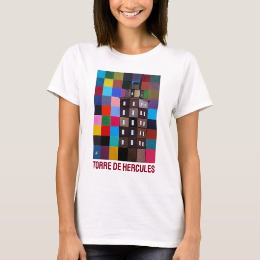 Torre de Hércules Abstract Painting by Alfred Fox T-Shirt (Vorderseite)