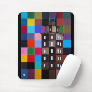 Torre de Hércules abstrakte Malerei von Alfred Fox Mousepad