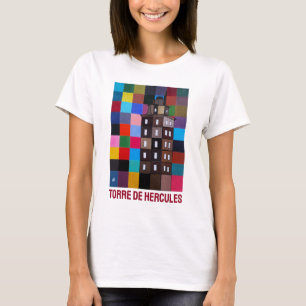Torre de Hércules Abstrakte Malerei von Alfred Fox T-Shirt