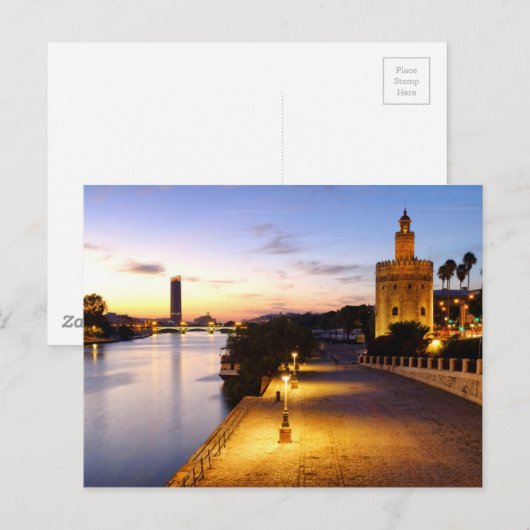 Torre del Oro Postkarte (Vorne/Hinten)