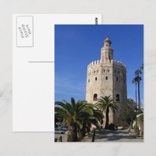 Torre Del Oro Postkarte (Vorne/Hinten)