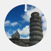 Torre di Pisa Toskana mit Beautiful Blue Sky Ornament Aus Glas (Rückseite)