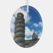 Torre di Pisa Toskana mit Beautiful Blue Sky Ornament Aus Glas (Vorderseite Rechts)