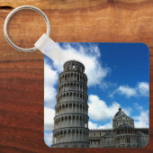 Torre di Pisa Toskana mit Beautiful Blue Sky Schlüsselanhänger (Vorderseite)