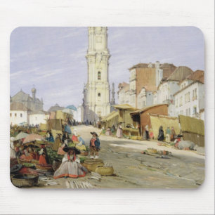 Torre DOS Clerigos, Oporto, Portugal, 1837 (Öl an Mousepad